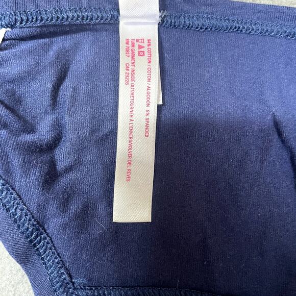 Victoria's Secret PINK 2011 Low Rise Thong Panty Blue Pink Heart Me Graphic RARE - Picture 5 of 6